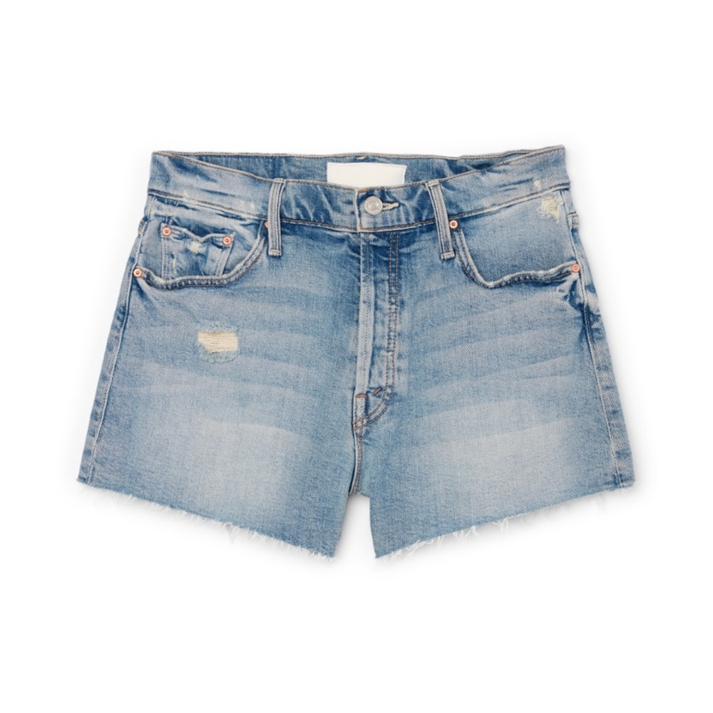MOTHER Denim Tomcat Kick Fray shorts